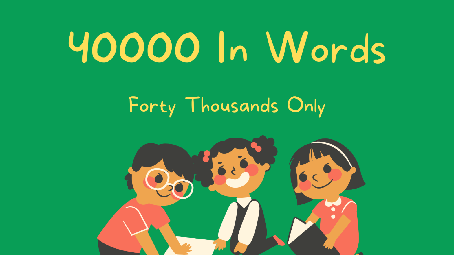 How to write 40000 In Words?