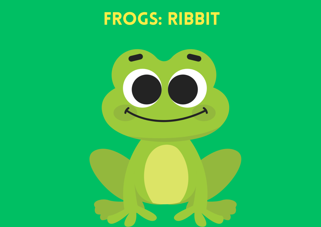 frogs ribbit