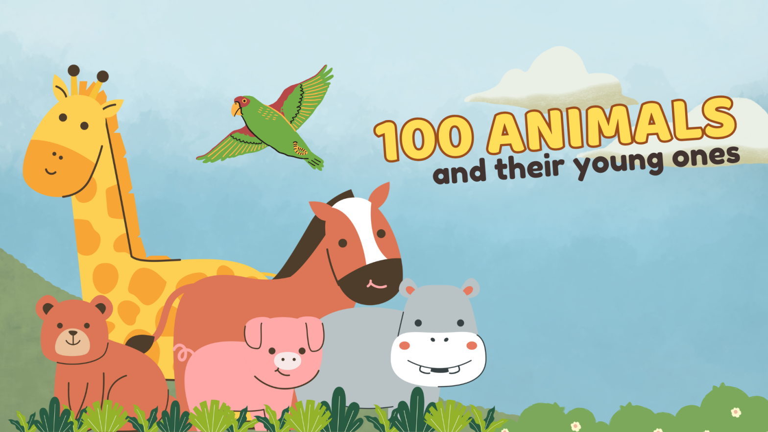 100 Animals And Their Young Ones