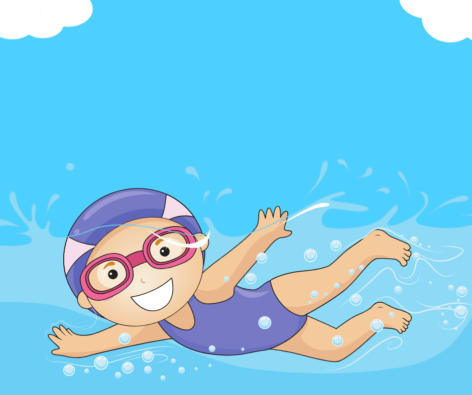 Swimming is a summer activity