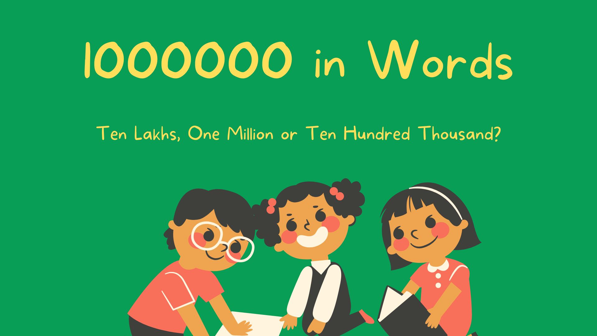 How to write 1000000 in words