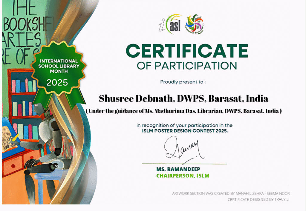 Winner of prestigious contest organised by the International Association of School Librarianship